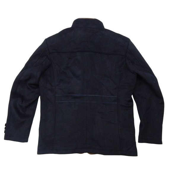 Mens Mandarin Collar Coat Winter Single Breasted P - Picture 2 of 13